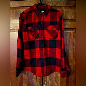 Dakine black & red men’s flannel